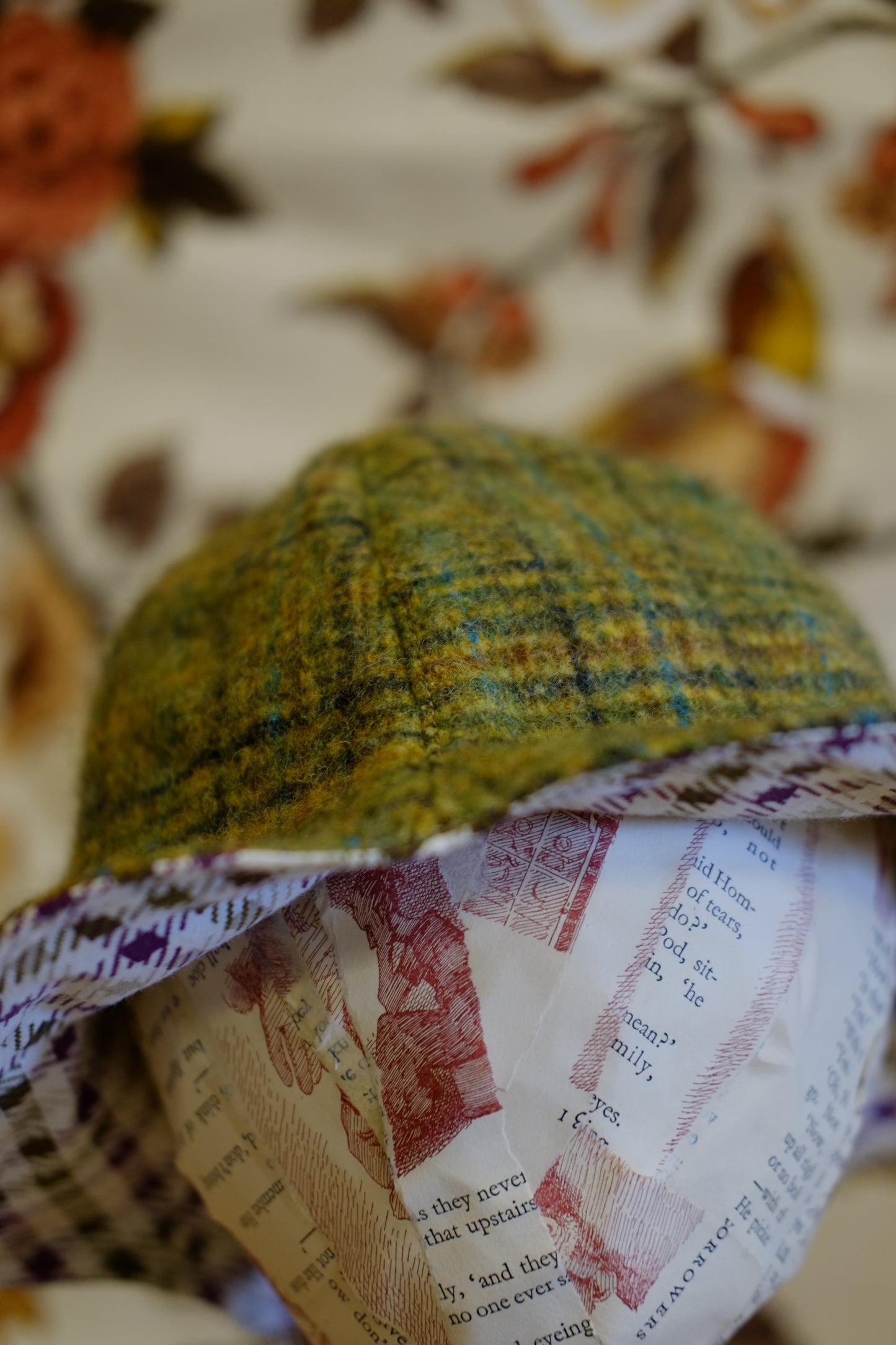 Moss and Heather Wool Hat