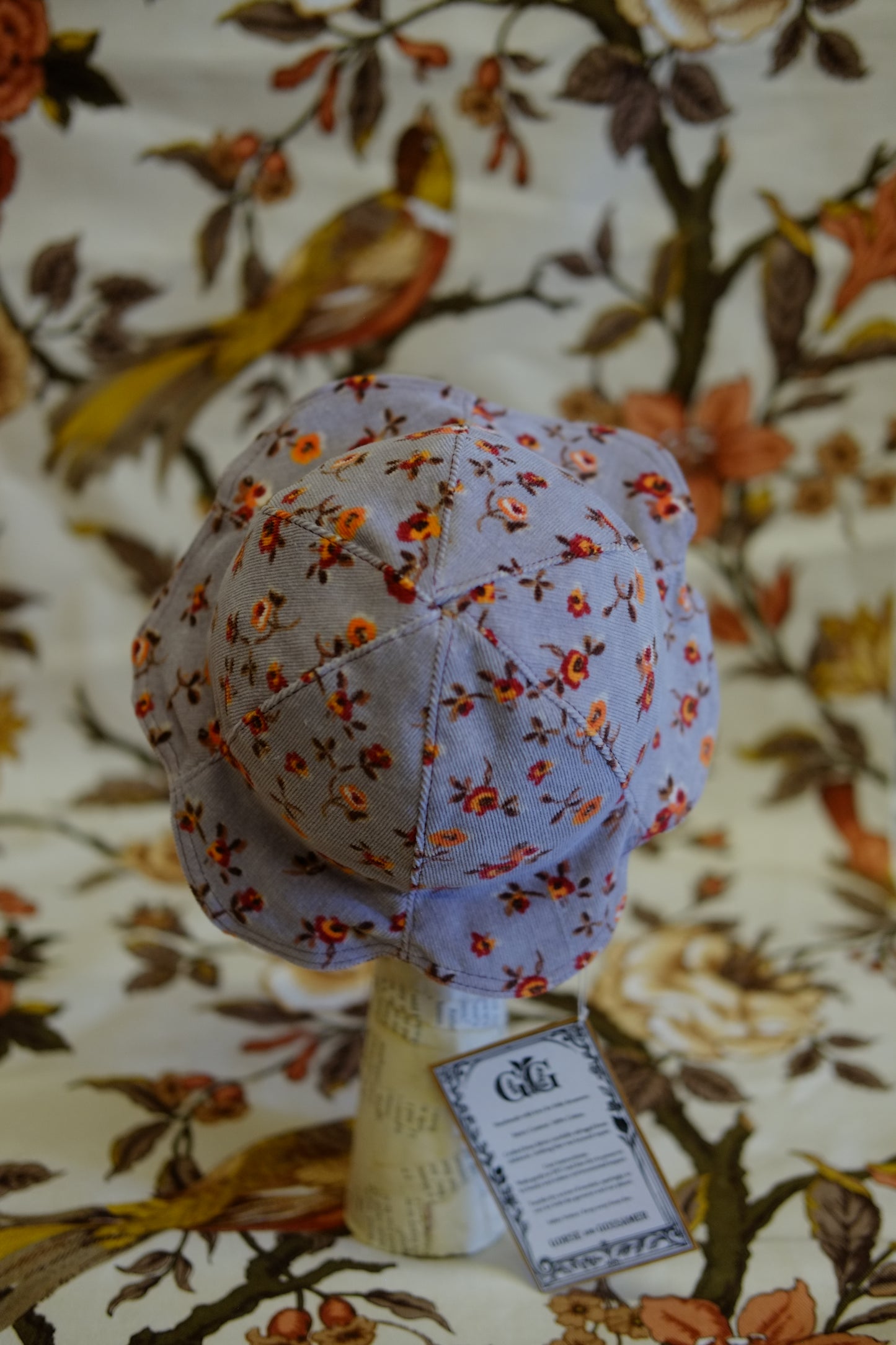 Autumn Bloom Corduroy Hat
